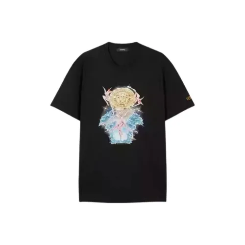 VERSACE Мужские черные T-рубашки