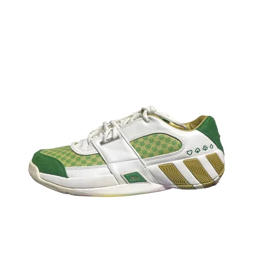 Adidas Gil Zero Устойчивые к истиранию низкие баскетбольные кроссовки для мужчин белые и зеленые