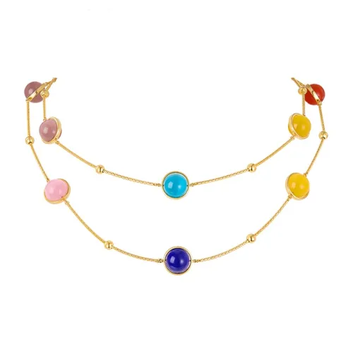 ZEGL Стекло Кошачий глаз Ожерелья Женские