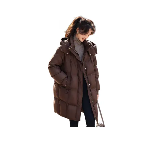 Mo Han Yi Mei Пуховик Женские Кофе