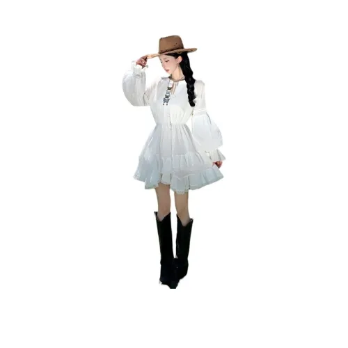 MORii Длинное платье с длинными рукавами женское