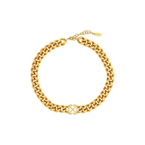 Off Белый Brass Necklaces Унисекс