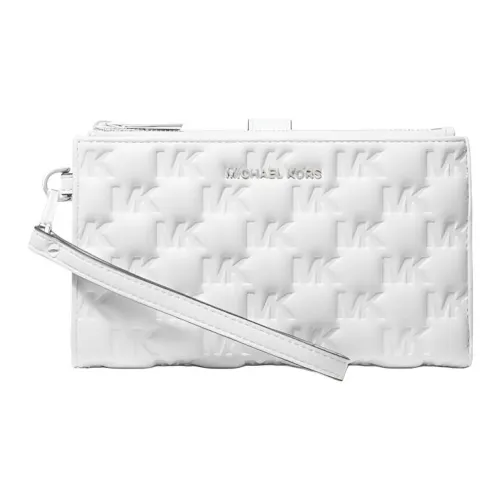 MICHAEL KORS Jet Set Кожа Монета Кошелек Маленькая Сумочка Клатч Маленькая Женская Белая