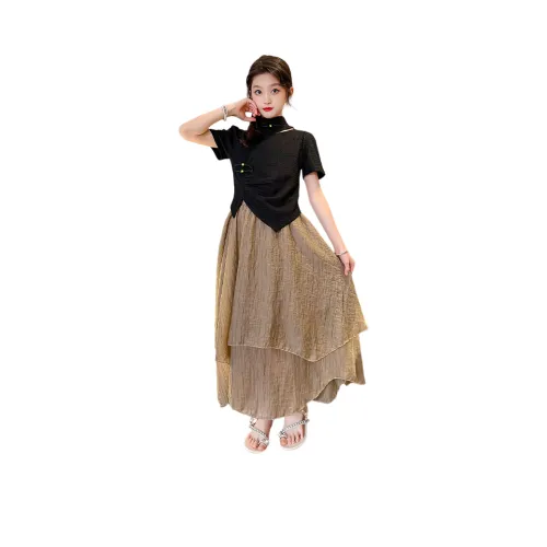 Детский комплект Lanza с юбкой 2 предмета черный