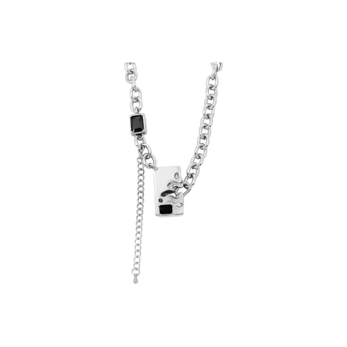 MAGICPOLE Титановые стальные ожерелья мужские серебряные