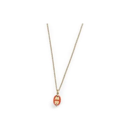 HERMES Mini Maillon Metal Necklaces Женские