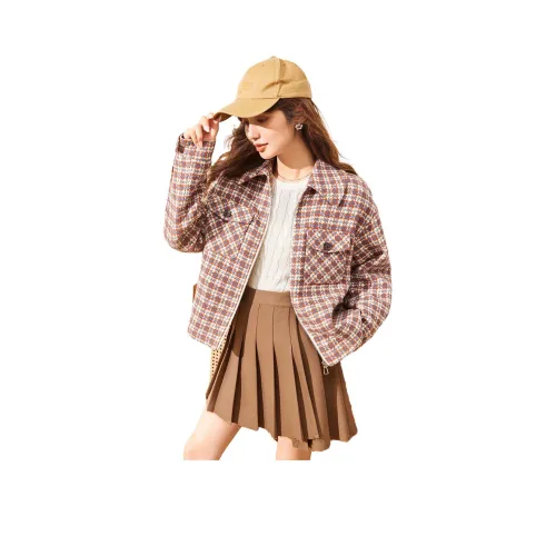 Emodues Куртки Пальто Женские Кофе