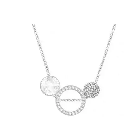 Кристалл Swarovski Керамика Ожерелья Женские Серебряные