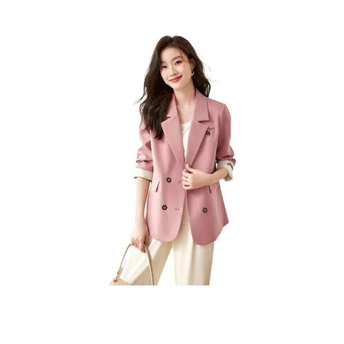 Mo Han Yi Mei Бизнес-костюм женский коричневый розовый