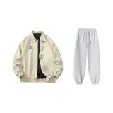 Серый топ + серые штаны