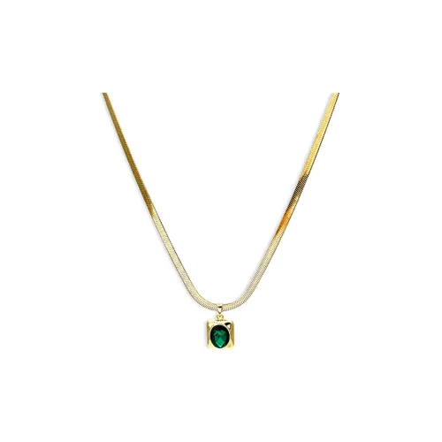 PUENTE Циркон Ожерелья Мужской Золотой