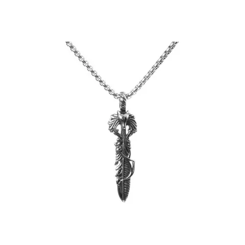 OWNREWARDS Титановая сталь Ожерелье Серебряное Унисекс