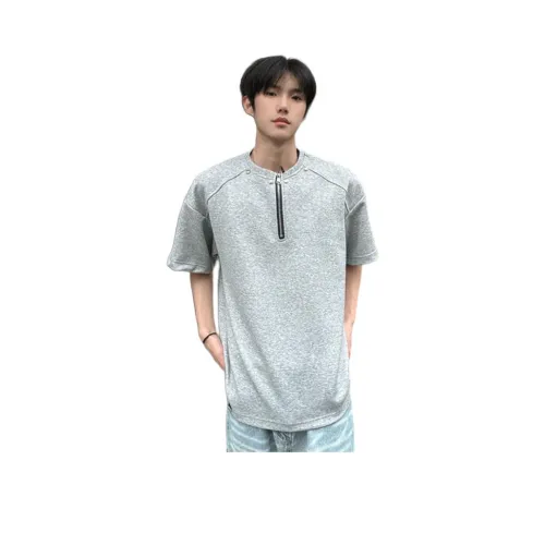 DANJUE Светло-серый Унисекс Футболка