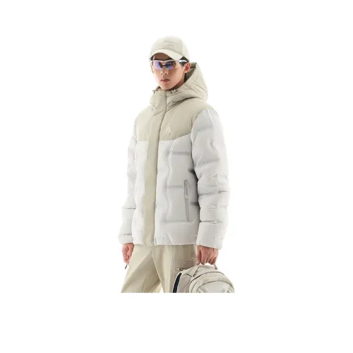 ANTA Outdoor Collection Пуховик Мужской Циан Голубь Серый Кучерявый Серый