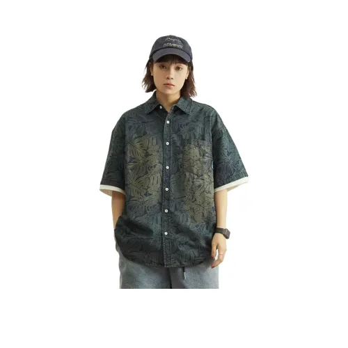 Fakeyoung Синие Унисекс Рубашки