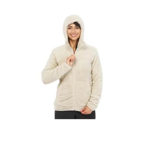 DECATHLON SH500 Флис Одежда Женская Светло-белый Лаймово-серый