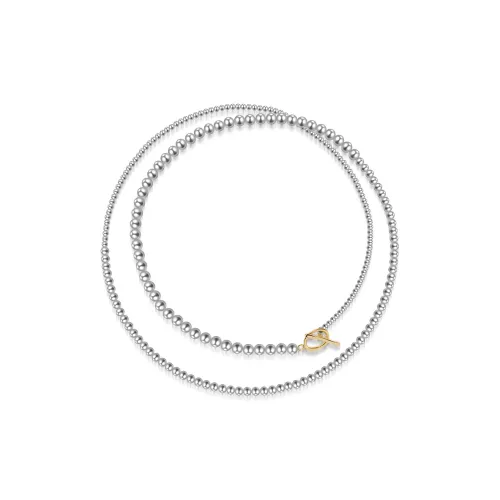 FUNNXI Титановая сталь искусственный жемчуг ожерелья женские