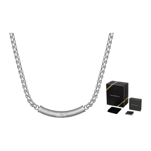 EMPORIO ARMANI BOX CHAIN Ожерелье из нержавеющей стали Мужское