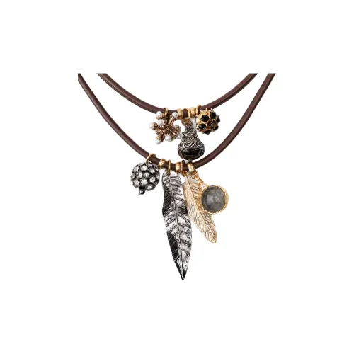 ZARA Цинковые Ожерелья Женские Золотые