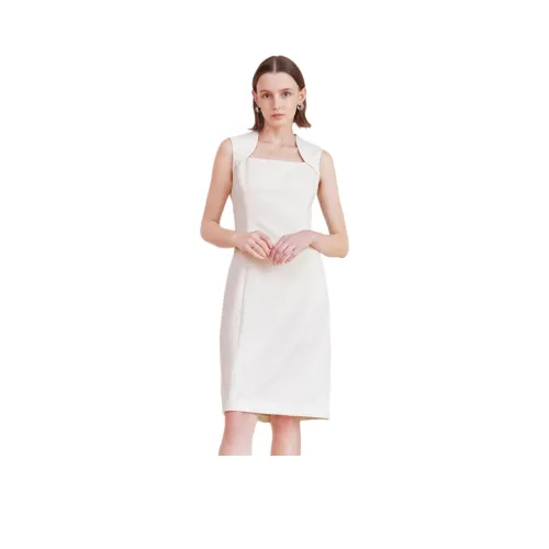 GOELIA Без рукавов Платье Женское 05W Экрю