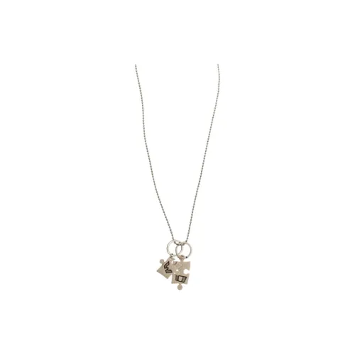 Off Белый Metal Necklaces Серебряный Женские