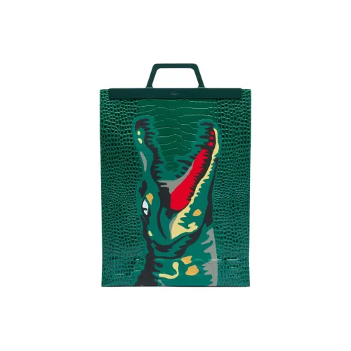 LACOSTE Хлопок Тоут Сумка Сумка для покупок Сумка Унисекс Зеленый