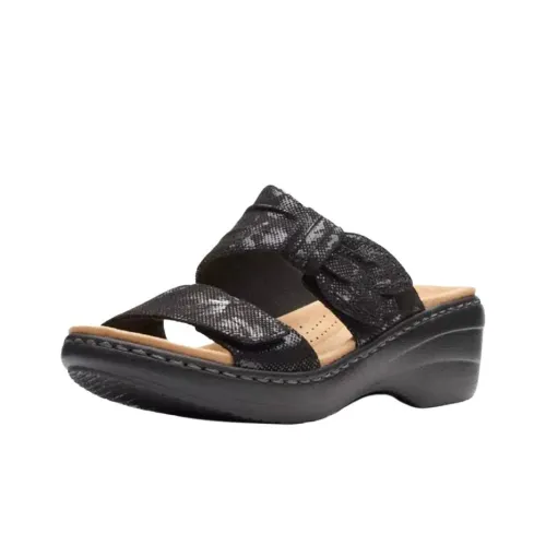 Clarks Слипоны Женские Черные