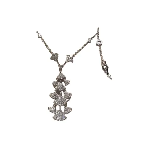 BVLGARI DIVAS' DREAM Серия 18К Белое золото Ожерелье Унисекс Серебро