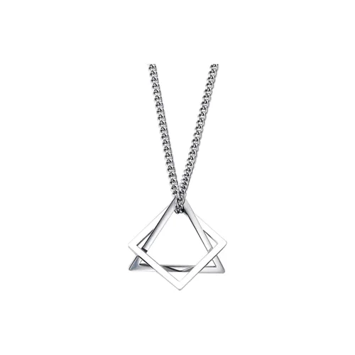 FOREVER MELODY Титановые стальные ожерелья унисекс серебряные