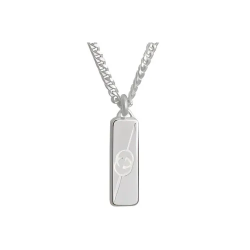 GUCCI GG Серебряные ожерелья унисекс серебряные