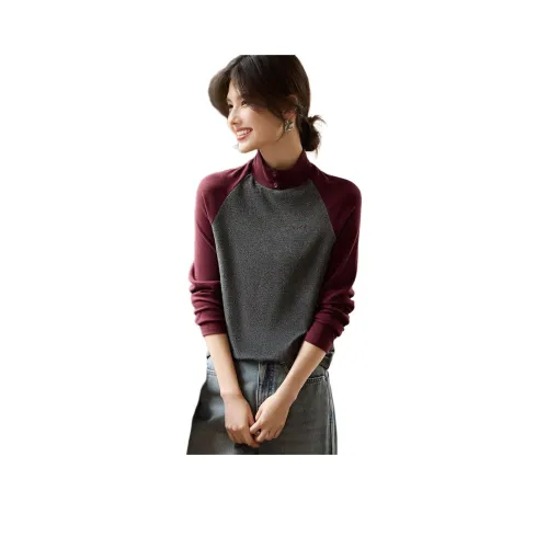 XWI Толстовка Женская Темно-Серый и Красный