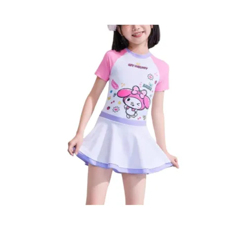 ZOKE Melodi Белый Розовый Фиолетовый Sweetheart My Melody Дошкольные Купальники