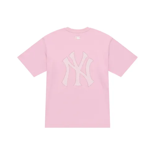 MLB MONOGRAM Коллекция New York Yankees FW25 T-Shirt Унисекс Розовый