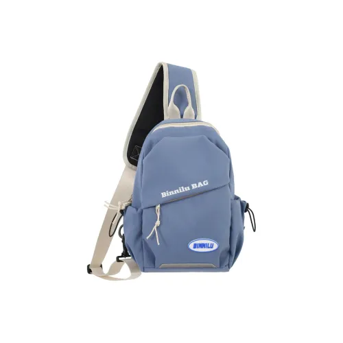 Vack Нейлон Одно Плечо Сумка через плечо Sling Сумка Унисекс Белый Черный Небесно-Синий Темно-Синий