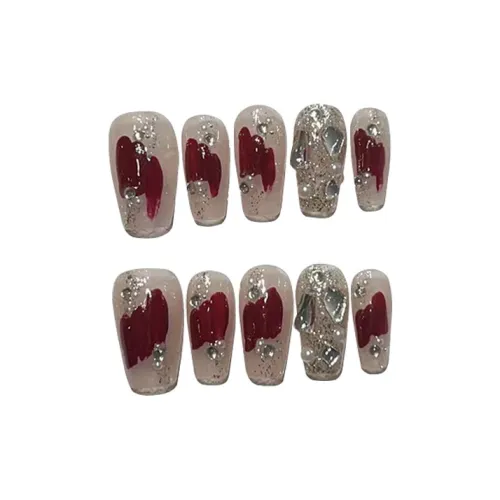 MONLEYTA 448 Красный Эльф Короткий LADDER Красный Градиентный Однотонный