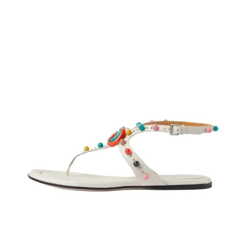 GUCCI One Ремешок Сандалии Женские Экрю