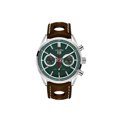 TAG Heuer Carrera Collection Автоматический Механический Механизм Мужские Часы Часы 42 мм Зеленый Циферблат