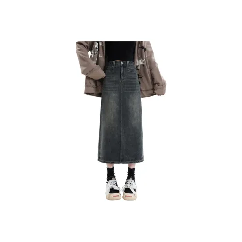 YINLEI Деним Длинная Юбка Женская