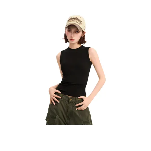 Mowlow Черные Женские Майки