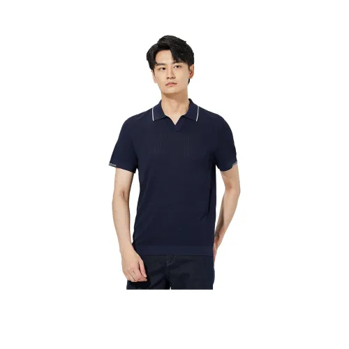 LESS IS MORE Темно-синий Синий 25XTX5391S Мужская Поло