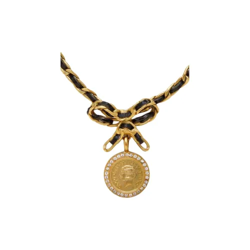 CHANEL COCO Золотое Покрытие Ожерелья Женские Золото