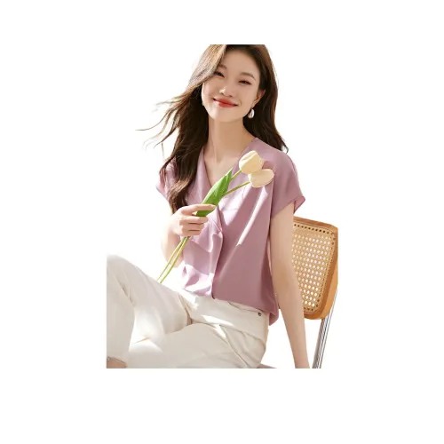 Mo Han Yi Mei T Рубашка Женская Пыльно-Розовая
