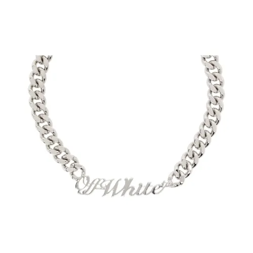Off Белый Brass Necklaces Мужской