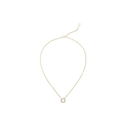 Cartier Trinity Series 18 Карат Белое золото 18 Карат Розовое золото Ожерелье Женское Золото