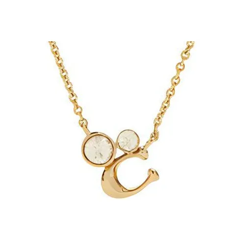 COACH Стекло Ожерелья Женские Золото