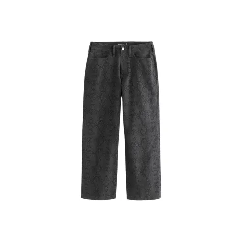 Abercrombie＆Fitch Темно-серые Мужские Джинсы