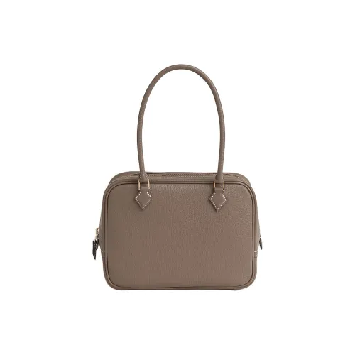 HERMES Plume Mysore Шевро Сумка Мини Женская 18 этуп слоново-серый