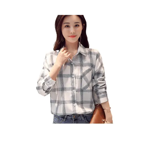 H YXIANG Белые Женские Рубашки