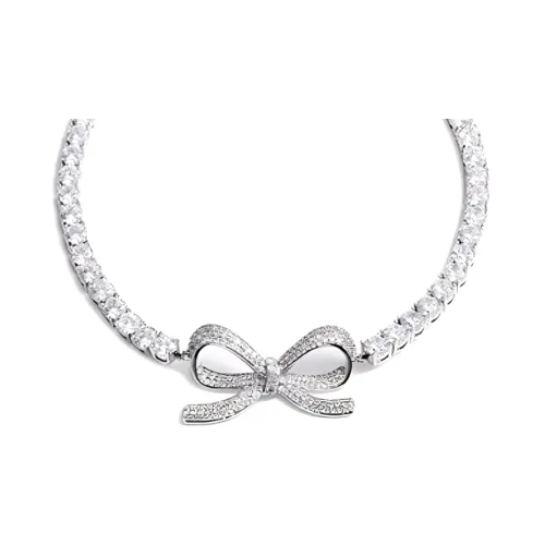 Self Портрет Циркон Ожерелья Женское Серебро