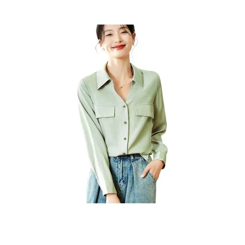 Itisf4 Рубашка Женская Аква Светло-Зеленый